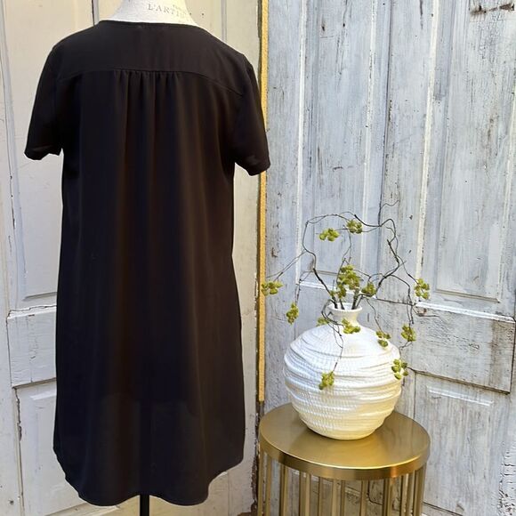 LUSH  BLACK SHORT SLEEVE MINI DRESS. Size S - Picture 6 of 7